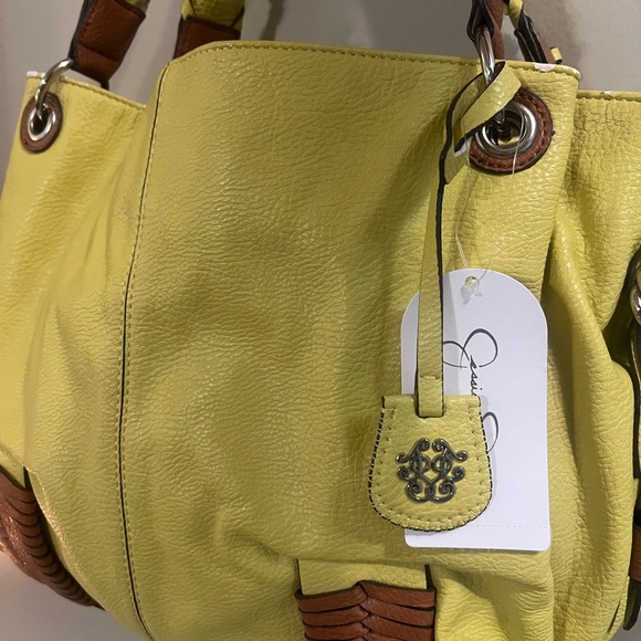 Jessica Simpson Green/Yellow and Safari Handbag - Picture 1 of 5